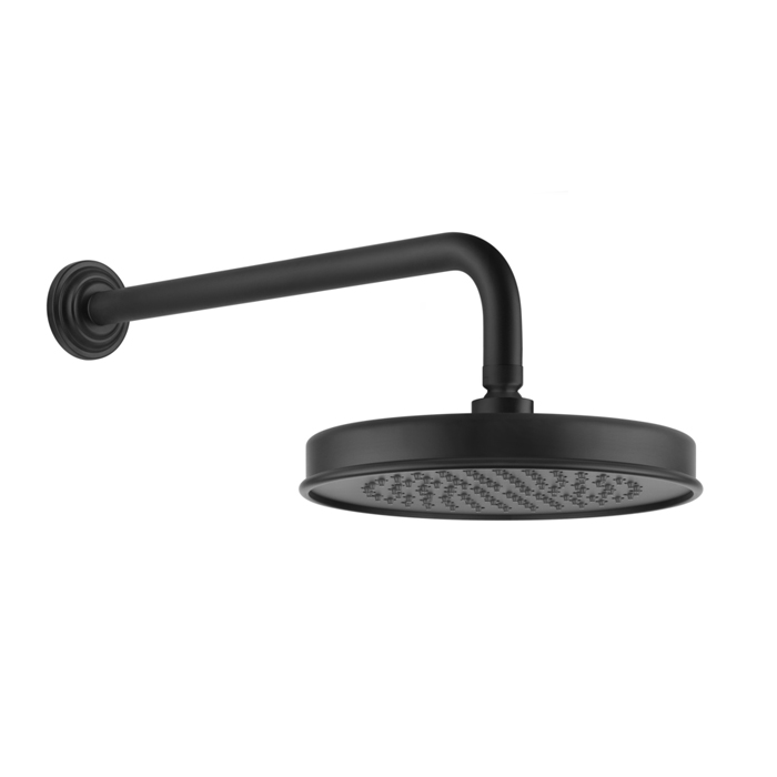 Gessi Venti20 Верхний душ, с настенным держателем, цвет: черный матовый