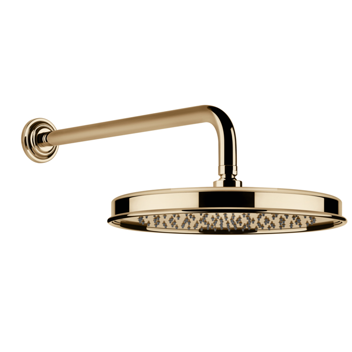 Gessi Venti20 Верхний душ, с настенным держателем, цвет: Warm Bronze PVD