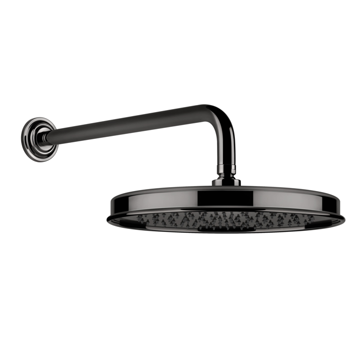 Gessi Venti20 Верхний душ, с настенным держателем, цвет: Black Metal PVD