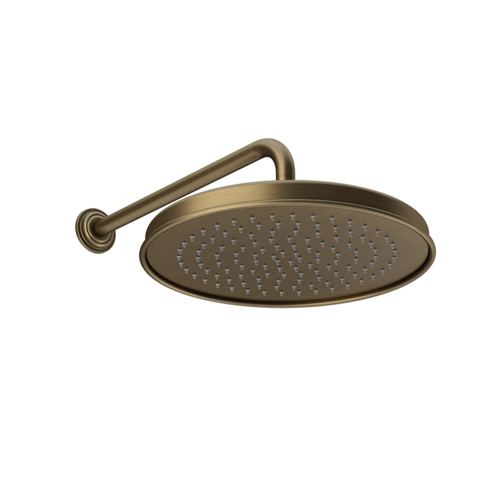 Gessi Venti20 Верхний душ, с настенным держателем, цвет: Antique Brass