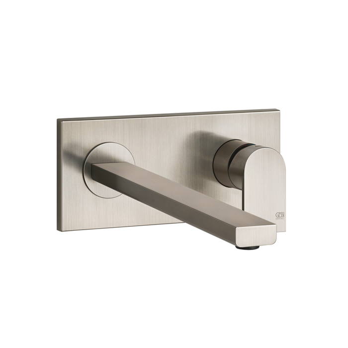 Gessi Emporio Via manzoni Смеситель для раковины, встраиваемый, излив:, цвет: Finox Brushed Nickel