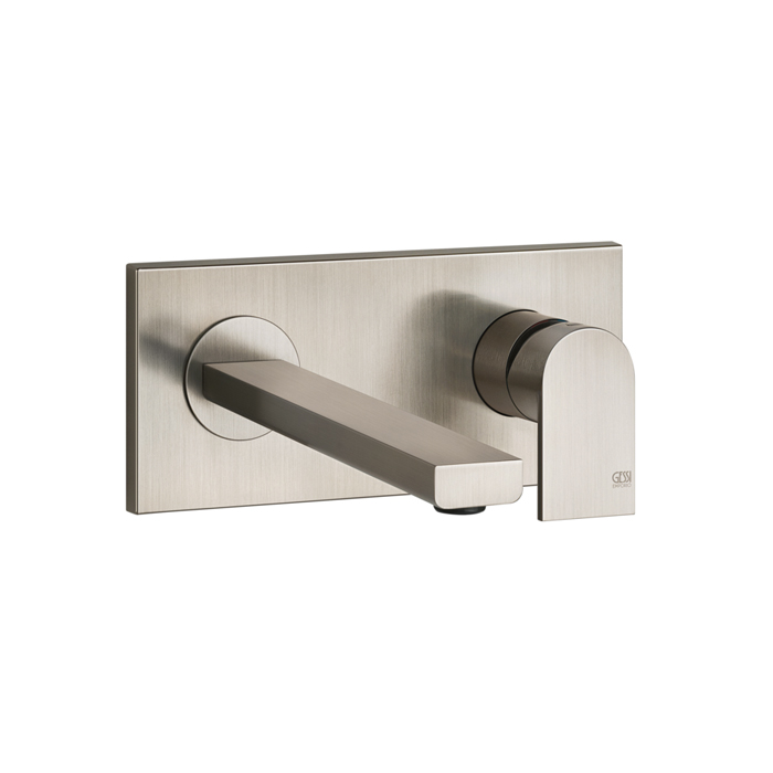 Gessi Emporio Via manzoni Смеситель для раковины, встраиваемый, излив:, цвет: Finox Brushed Nickel