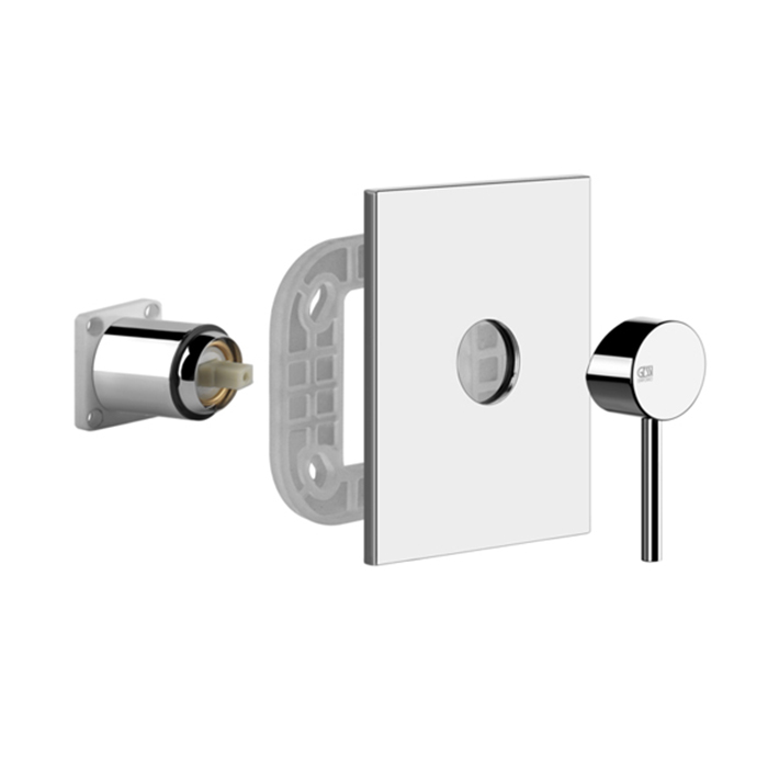 Gessi Emporio Via tortona Смеситель для душа, подвесной, термостатический, цвет: хром