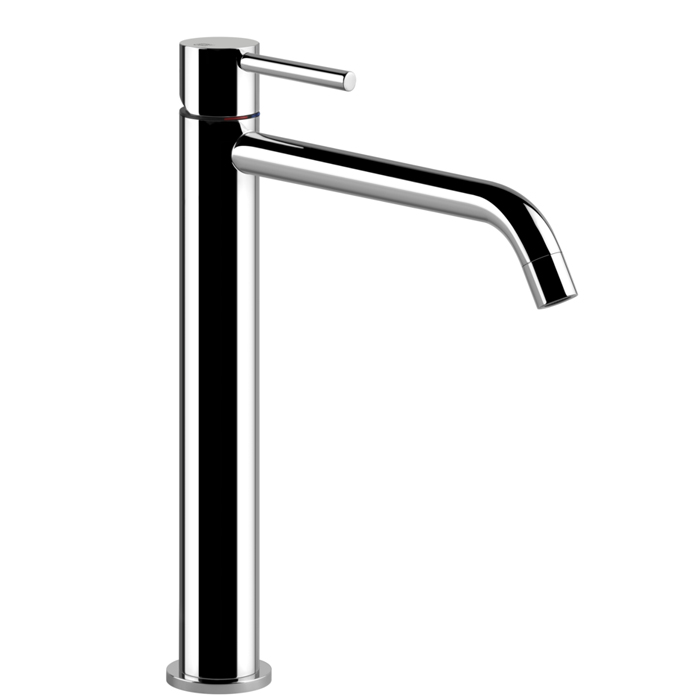Gessi Emporio Via tortona Смеситель для раковины, на 1 отв, высокий с длинным изливом, без донного клапана, цвет: хром