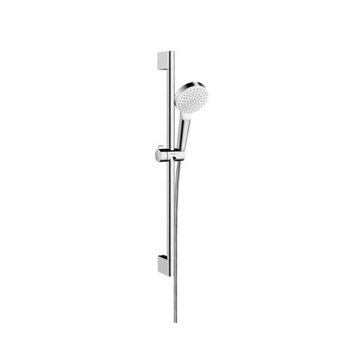 Hansgrohe Crometta Vario Unica Душевой набор: штанга, ручной душ, 1jet (Rain), шланг, цвет: белый/хром