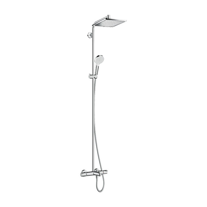 Hansgrohe Crometta E 240 SHP Душевая система, с верхним душем, ручным душем и термостатическим смесителем, цвет: хром