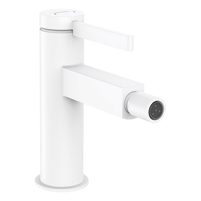 Hansgrohe Finoris Смеситель для биде, на 1 отв, с донным клапаном, цвет: белый матовый