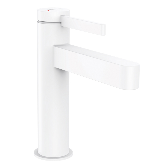 Hansgrohe Finoris Смеситель для раковины, 1 отв, с донным клапаном, цвет: белый матовый