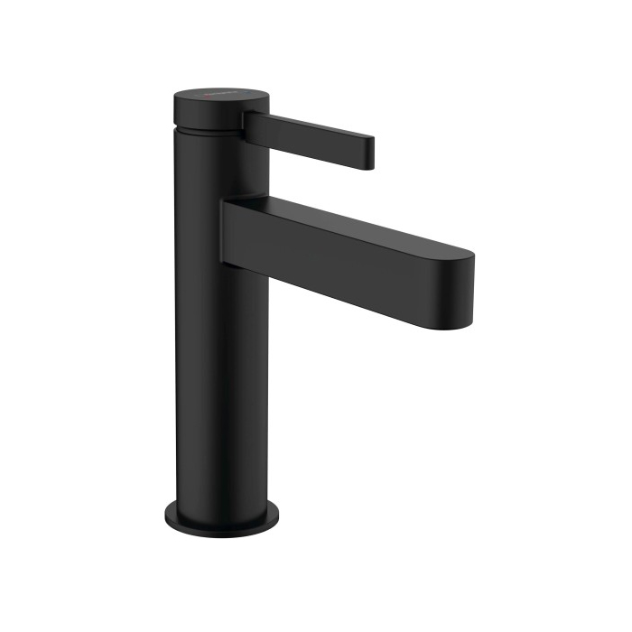 Hansgrohe Finoris Смеситель для раковины, 1 отв, с донным клапаном, цвет: черный матовый
