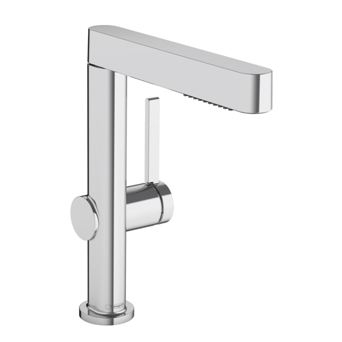 Hansgrohe Finoris Смеситель для раковины, 1 отв, с донным клапаном Push-Open, цвет: хром