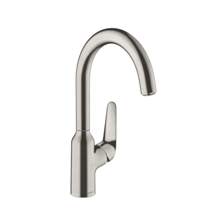 Hansgrohe Focus Смеситель для раковины, на 1 отв, цвет: сталь