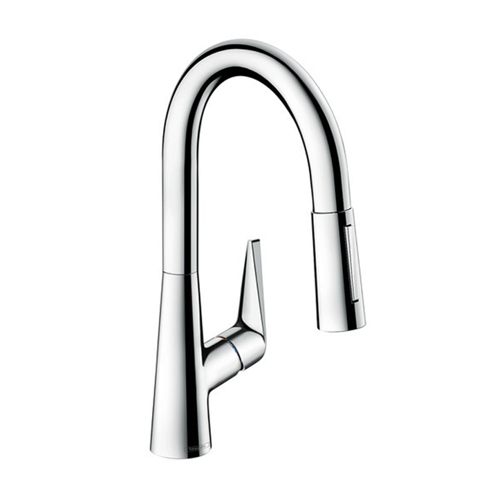Hansgrohe Talis M51 Смеситель для кухни, на 1 отв однорычажный, поворотный излив с вытяжным душем, 2jet, цвет: хром