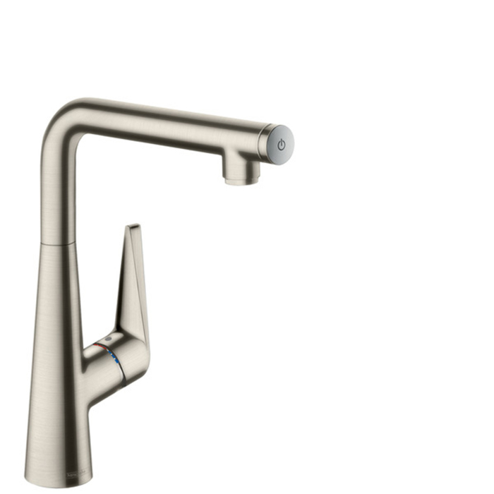 Hansgrohe Talis M51 Смеситель для кухни на 1 отв, поворотный излив: с вытяжным душем, 2jet, h:, цвет: нержавейка