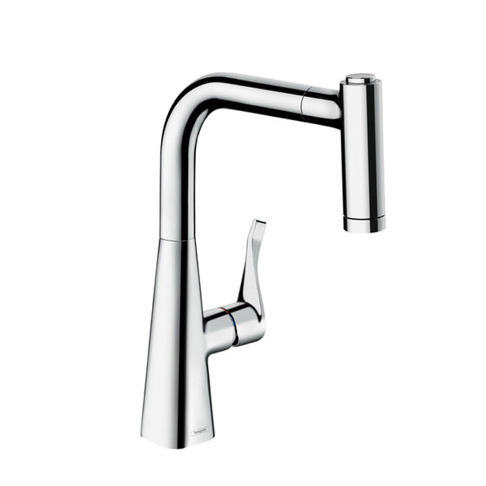 Hansgrohe Kitchen Смеситель для кухни, однорычажный, с вытяжным душем, цвет: хром