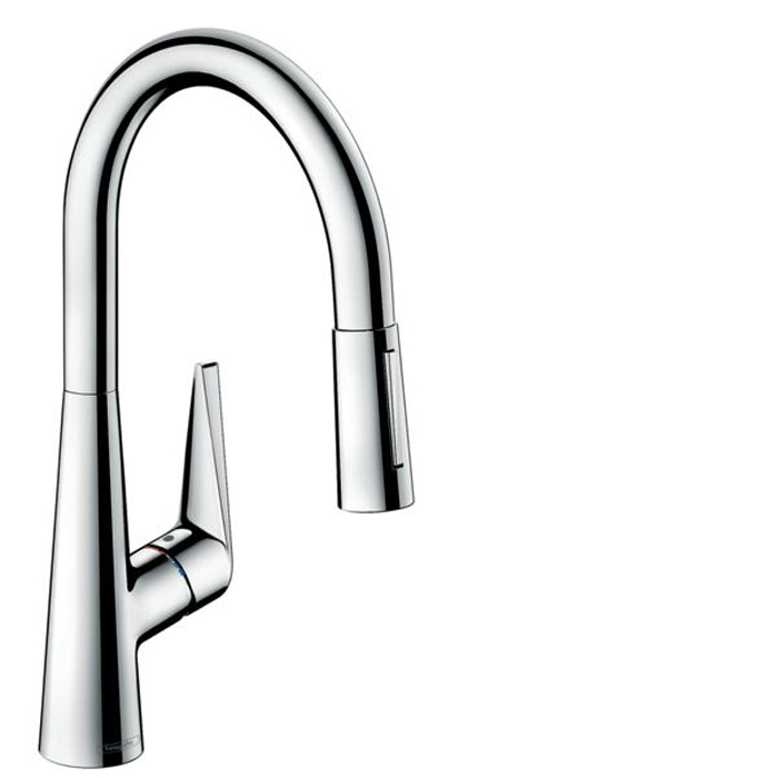 Hansgrohe Talis M51 Смеситель для кухни на 1 отв, поворотный излив: с вытяжным душем, 2jet, h:, цвет: хром