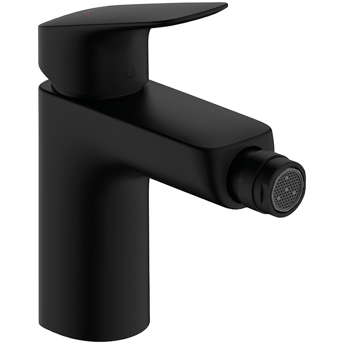 Hansgrohe Logis Смеситель для биде, 1 отв, с донным клапаном, цвет: черный матовый