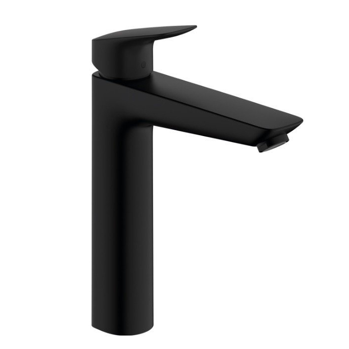 Hansgrohe Logis Смеситель для раковины, 1 отв, с донным клапаном, цвет: черный матовый