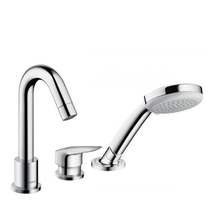 Hansgrohe Logis Смеситель на край ванны, на 3 отв, цвет: хром