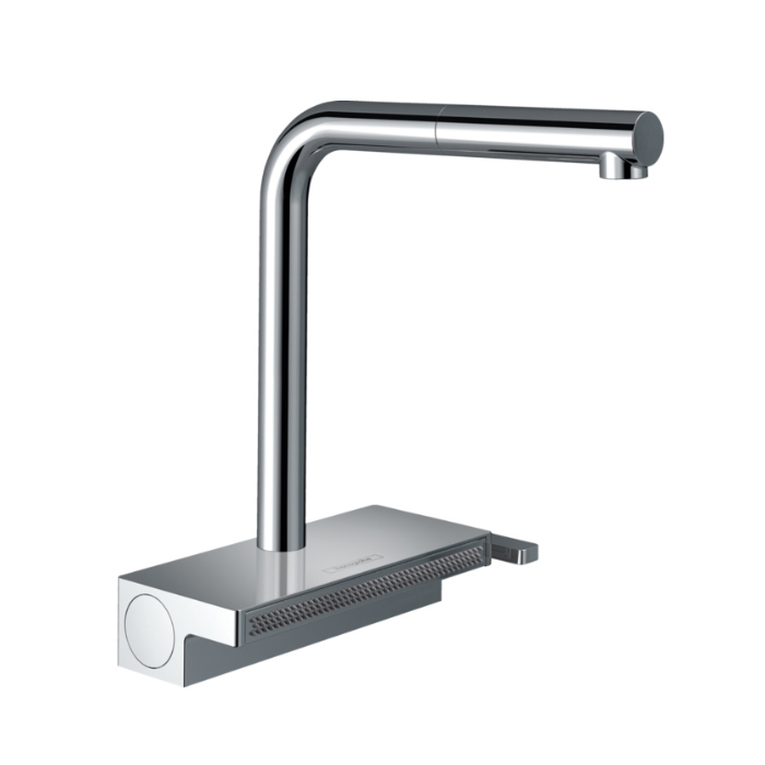 Hansgrohe Aquno Select M81 Смеситель для кухни, 1 отв, с вытяжным душем, sBox, цвет: хром