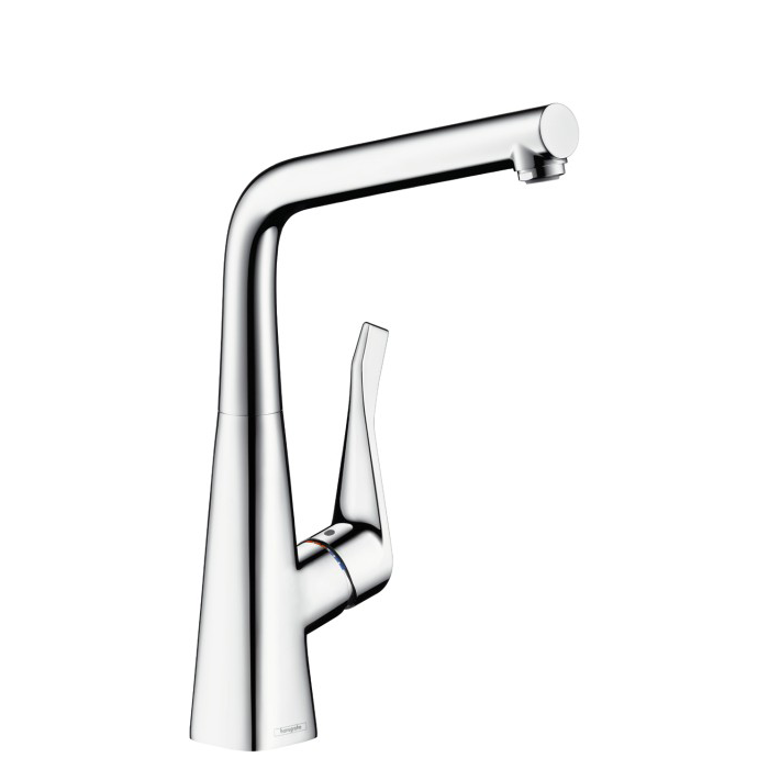 Hansgrohe Metris Смеситель для кухни на 1 отв, поворотный излив, цвет: хром