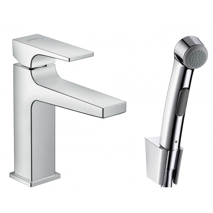 Hansgrohe Metropol Смеситель для биде, на 1 отв, с ручным душем, цвет: хром