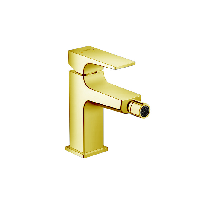 Hansgrohe Metropol Смеситель для биде на 1 отв, с донным клапаном, излив, цвет: золото