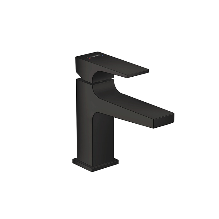 Hansgrohe Metropol Смеситель для раковины 100, на 1 отв, с донным клапаном, излив, цвет: черный матовый