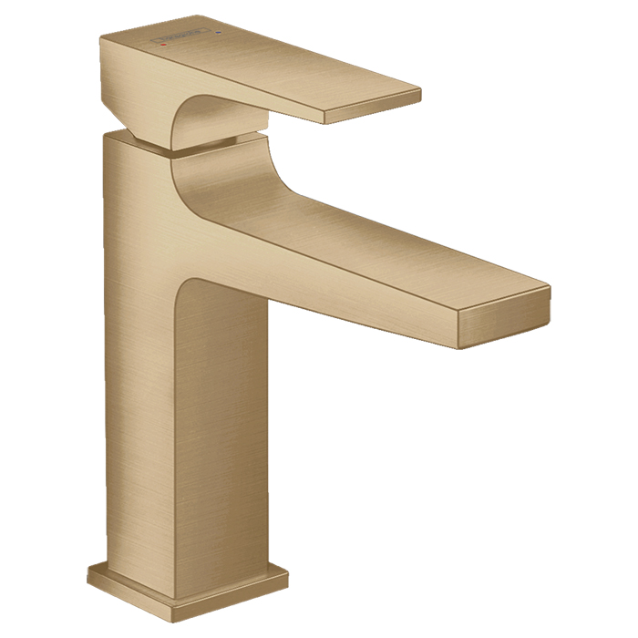 Hansgrohe Metropol Смеситель для раковины, на 1 отв, с донным клапаном, излив:, цвет: шлифованная бронза