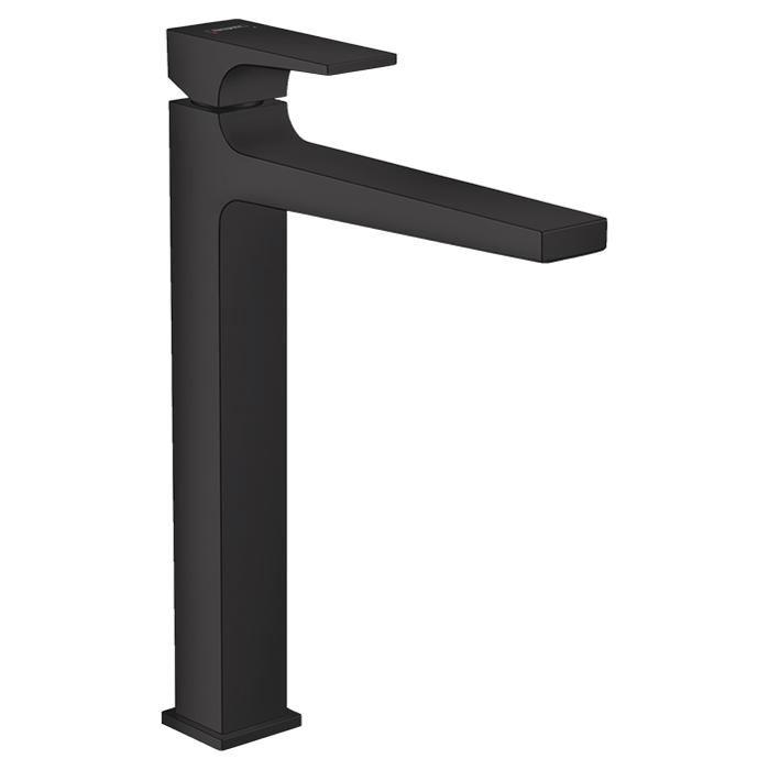 Hansgrohe Metropol Смеситель для раковины, на 1 отв, с донным клапаном, излив:, цвет: черный матовый