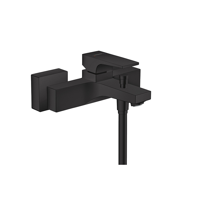 Hansgrohe Metropol Смеситель для ванны настенный, излив, цвет: черный матовый