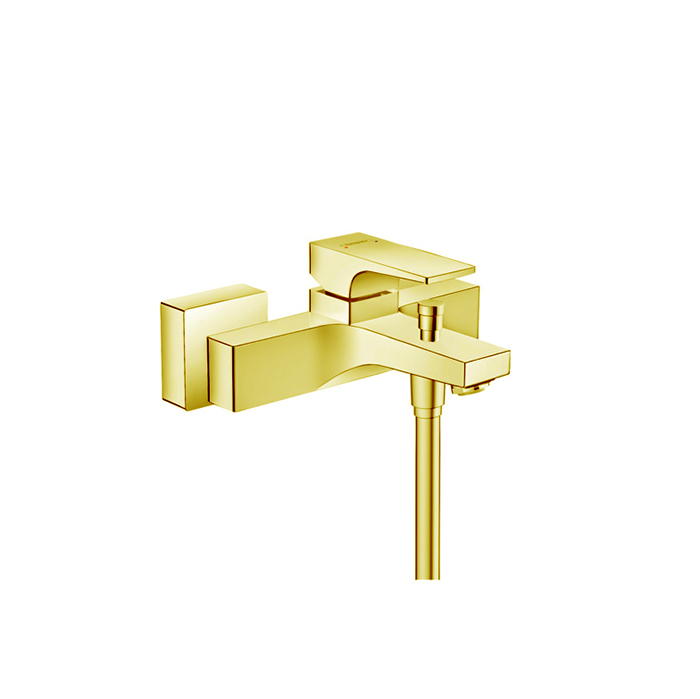 Hansgrohe Metropol Смеситель для ванны настенный, излив, цвет: золото
