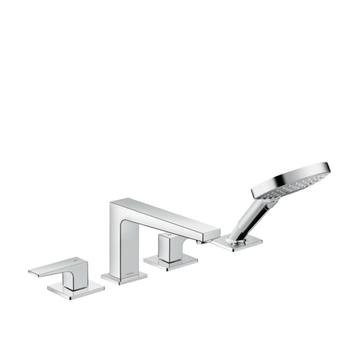 Hansgrohe Metropol Смеситель на борт ванны, на 4 отв, цвет: хром