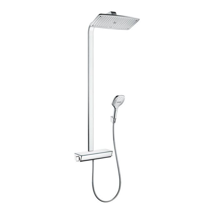 Hansgrohe Raindance Select 360 Showerpipe Душевая система, с верхним душем, термостатический смеситель, с ручным душем, цвет: хром