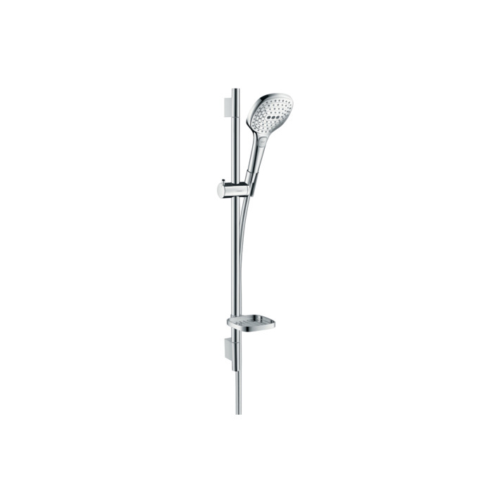 Hansgrohe Raindance Select E Душевой набор: штанга, ручной душ 120, 3jet (Rain, RainAir, WhirlAir), EcoSmart, мыльница, шланг, цвет: хром