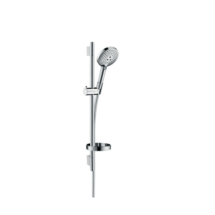 Hansgrohe Raindance Select S Душевой набор: штанга, ручной душ 120, 3jet (Rain, RainAir, WhirlAir), EcoSmart, мыльница, шланг, цвет: хром