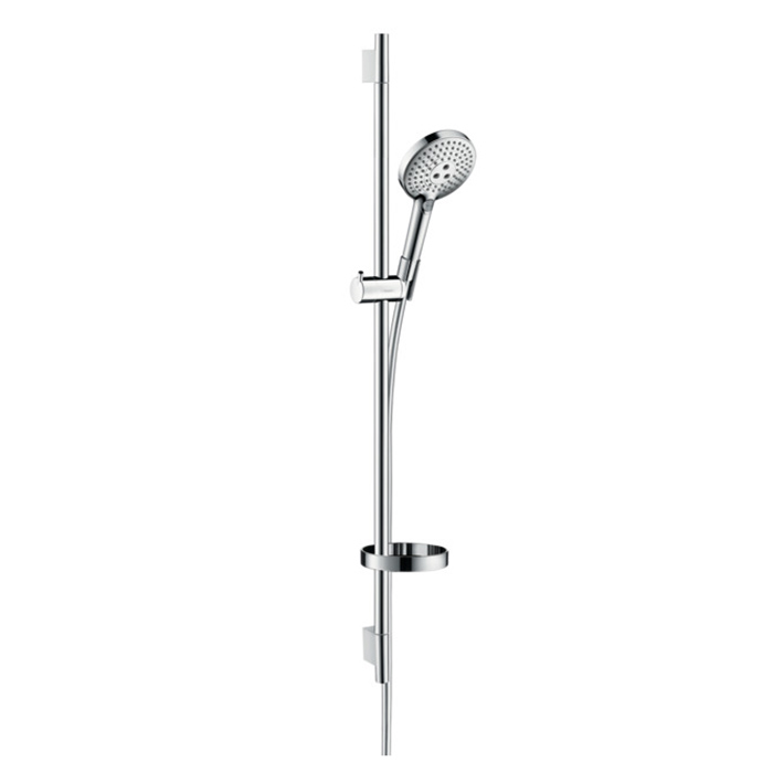 Hansgrohe Raindance Select S Душевой набор: штанга, ручной душ 120, 3jet (Rain, RainAir, WhirlAir), EcoSmart, мыльница, шланг, цвет: хром