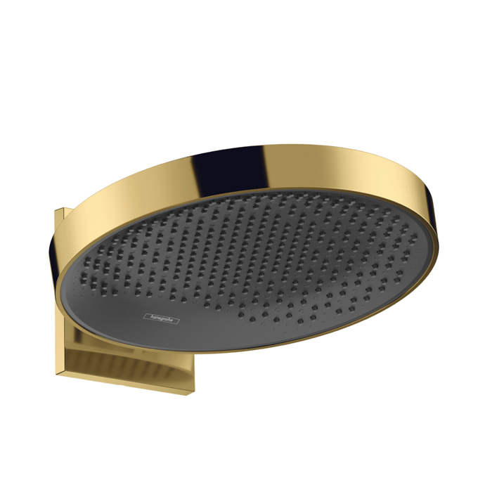 Hansgrohe Rainfinity Верхний душ 360 1jet с настенным креплением, цвет: полированное золото