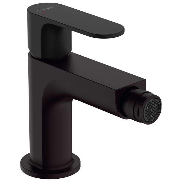 Hansgrohe Rebris S Смеситель для биде, 1 отв, с донным клапаном, цвет: черный матовый