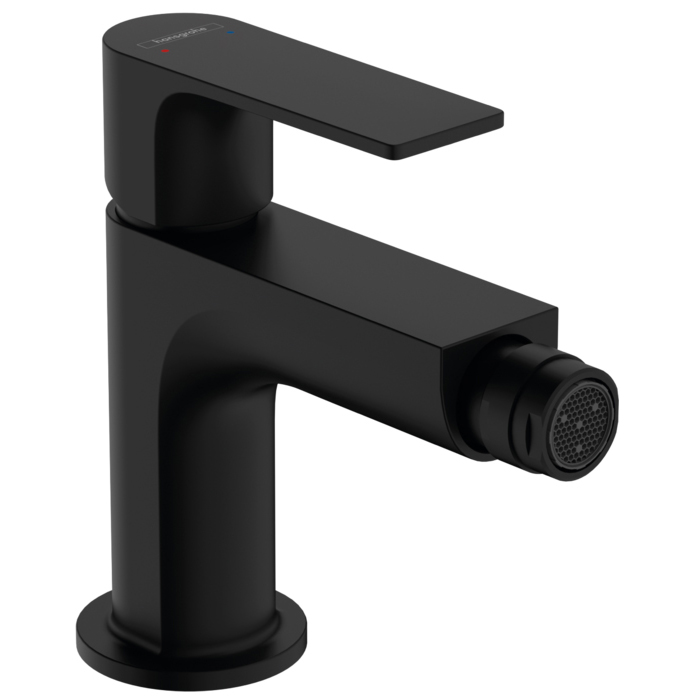 Hansgrohe Rebris S Смеситель для биде, 1 отв, с донным клапаном, цвет: черный матовый