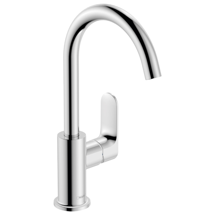Hansgrohe Rebris S Смеситель для раковины, 1 отв, с донным клапаном, с поворотным изливом, цвет: хром