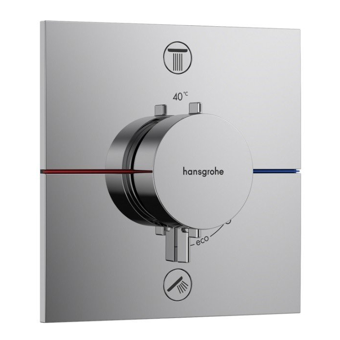 Hansgrohe ShowerSelect Comfort Q Смеситель для ванны, настенный, термостатический, цвет: хром