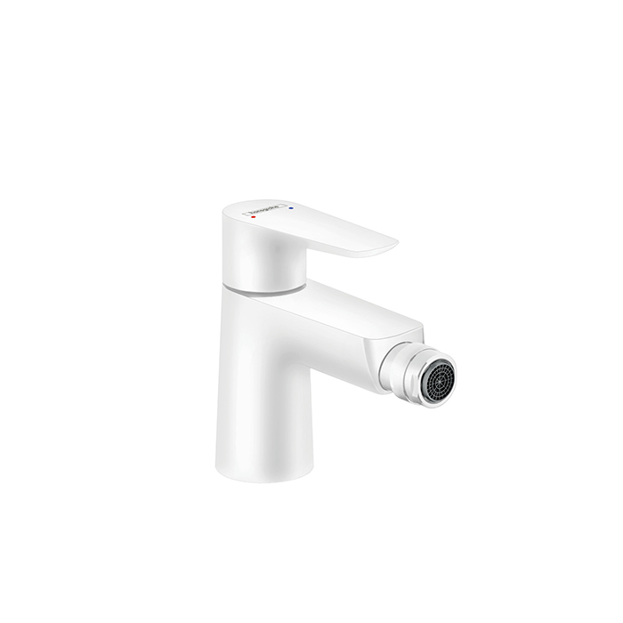 Hansgrohe Talis E Смеситель для биде на 1 отв, с донным клапаном, излив, цвет: белый матовый