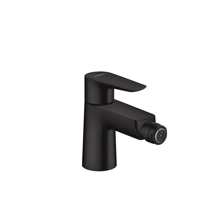 Hansgrohe Talis E Смеситель для биде на 1 отв, с донным клапаном, излив, цвет: черный матовый