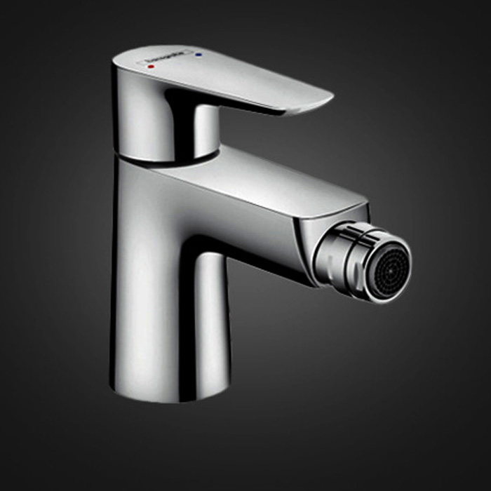 Hansgrohe Talis E Смеситель для биде, однорычажный, со сливным клапаном push-open, цвет: хром