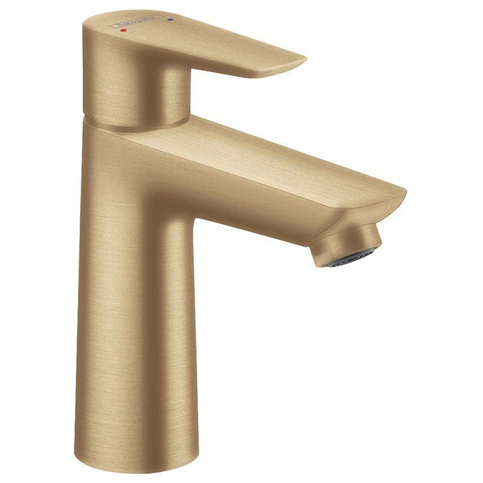 Hansgrohe Talis E Смеситель для раковины, 1 отв, без донного клапана, цвет: шлифованная бронза