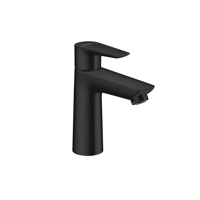 Hansgrohe Talis E Смеситель для раковины 110, на 1 отв, с донным клапаном, излив, цвет: черный матовый