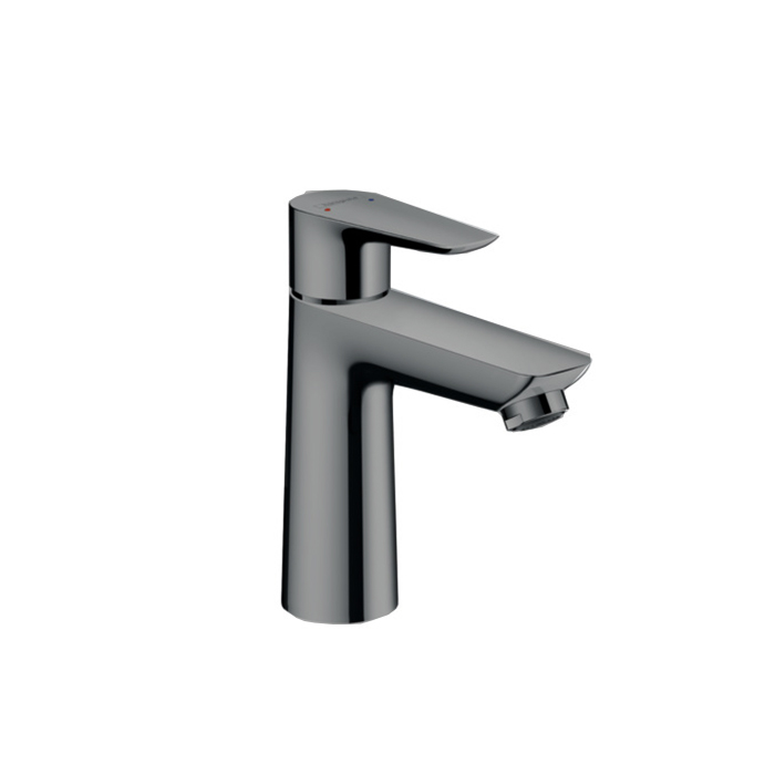 Hansgrohe Talis E Смеситель для раковины 110, на 1 отв, с донным клапаном, излив, цвет: шлифованный черный хром