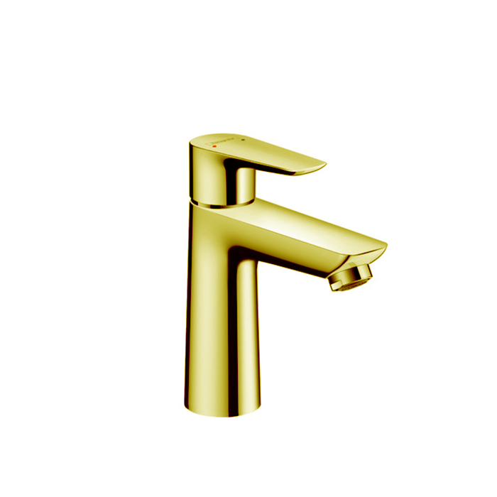 Hansgrohe Talis E Смеситель для раковины 110, на 1 отв, с донным клапаном, излив, цвет: золото