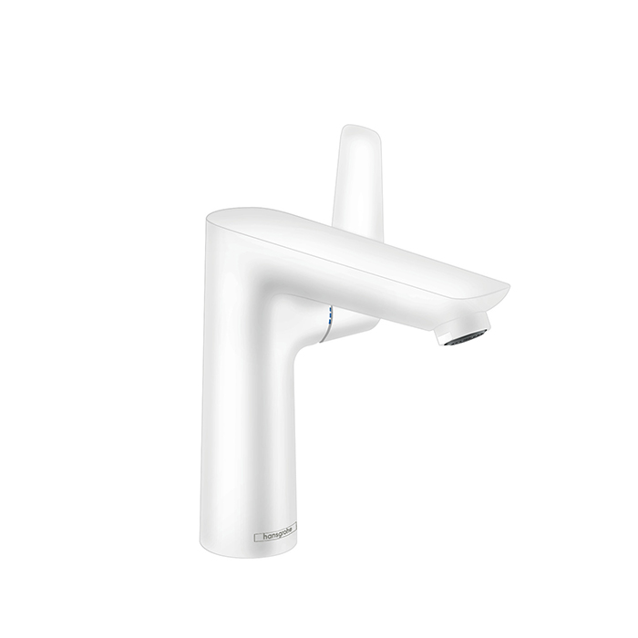 Hansgrohe Talis E Смеситель для раковины 150, на 1 отв, с донным клапаном, излив, цвет: белый матовый