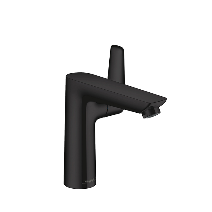 Hansgrohe Talis E Смеситель для раковины 150, на 1 отв, с донным клапаном, излив, цвет: черный матовый